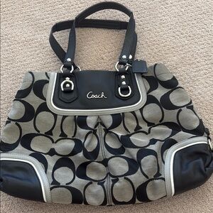 Coach Black and Gray Women's Bag